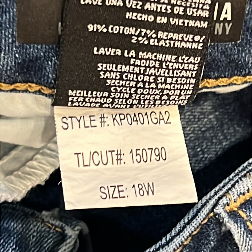 KUT from the Kloth Donna High-Rise Skinny Distressed Ankle Jeans Fray 18W - Picture 12 of 15